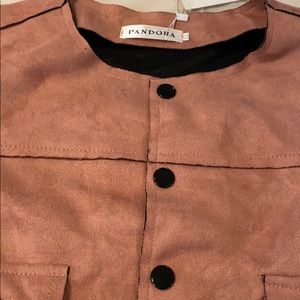 ~Pandora~ Faux Suede Jacket